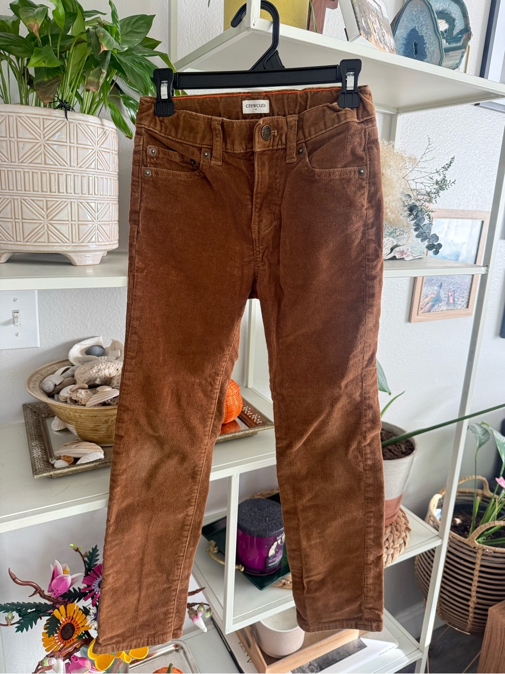 Crewcuts Corduroy Straight-Leg Jeans in Brown